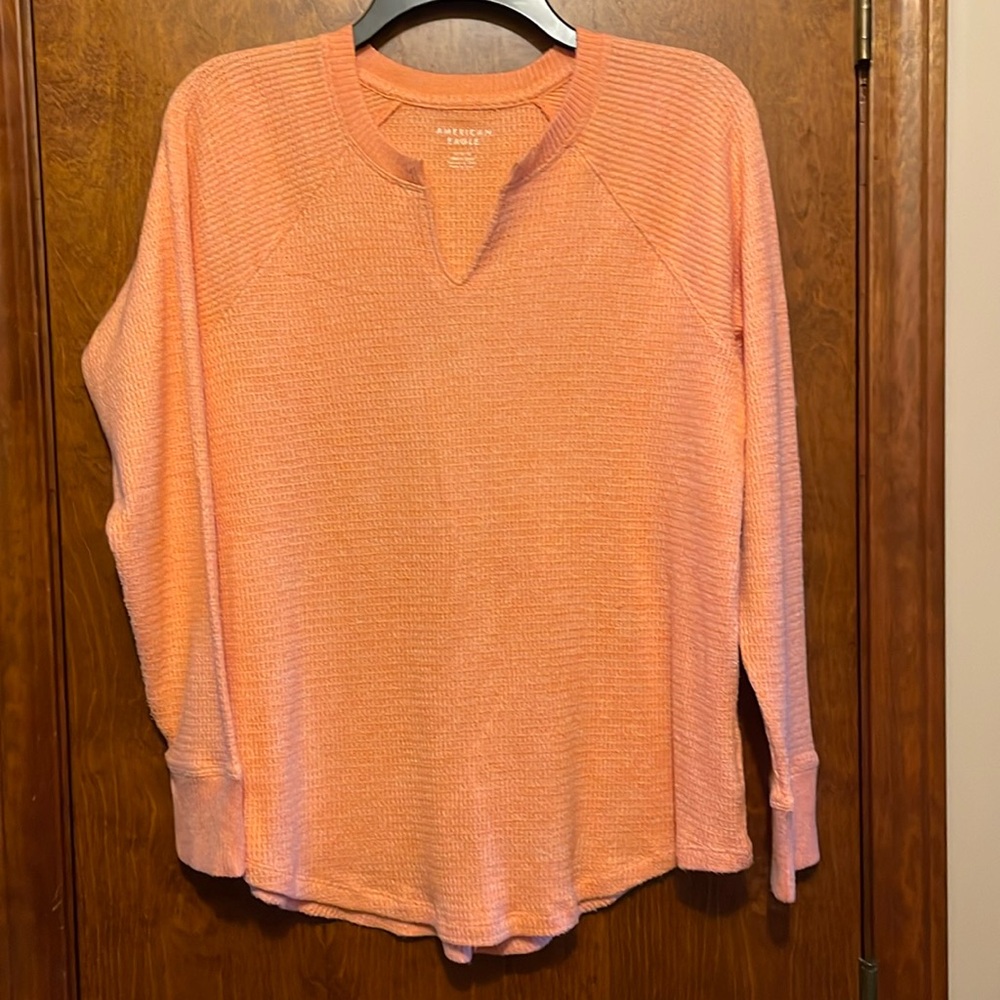 American Eagle Waff Knit Shirt